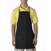 UltraClub Men's Black Two-Pocket Adjustable Apron