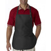 UltraClub Men's Black Three-Pocket Apron with Buckle