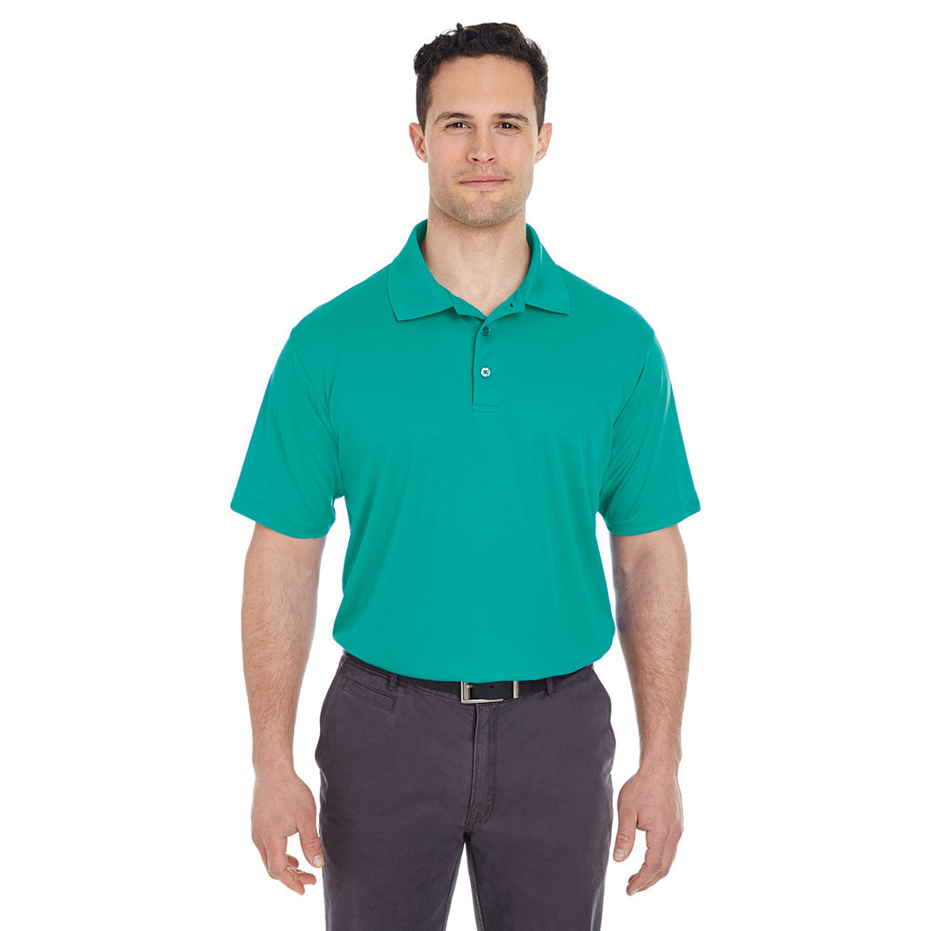 UltraClub Men's Jade Cool & Dry Mesh Pique Polo