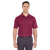 UltraClub Men's Maroon Cool & Dry Mesh Pique Polo