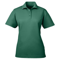 UltraClub Women's Forest Green Cool & Dry Mesh Pique Polo