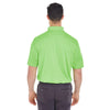 UltraClub Men's Light Green Cool & Dry Jacquard Stripe Polo