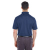 UltraClub Men's Navy Cool & Dry Jacquard Stripe Polo