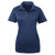 UltraClub Women's Navy Cool & Dry Jacquard Stripe Polo