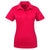 UltraClub Women's Red Cool & Dry Jacquard Stripe Polo