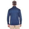 UltraClub Men's Navy/Blue Cool & Dry Sport Colorblock Quarter-Zip Pullover