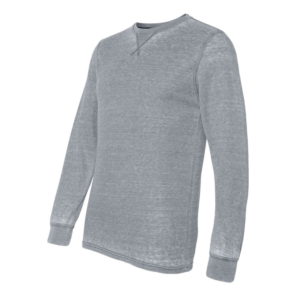 J. America Men's Cement Vintage Zen Thermal Long Sleeve T-Shirt