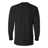 J. America Men's Black Vintage Brushed Jersey Henley