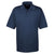 UltraClub Men's Navy Cool & Dry Jacquard Performance Polo