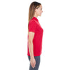 UltraClub Women's Red Cool & Dry Jacquard Performance Polo