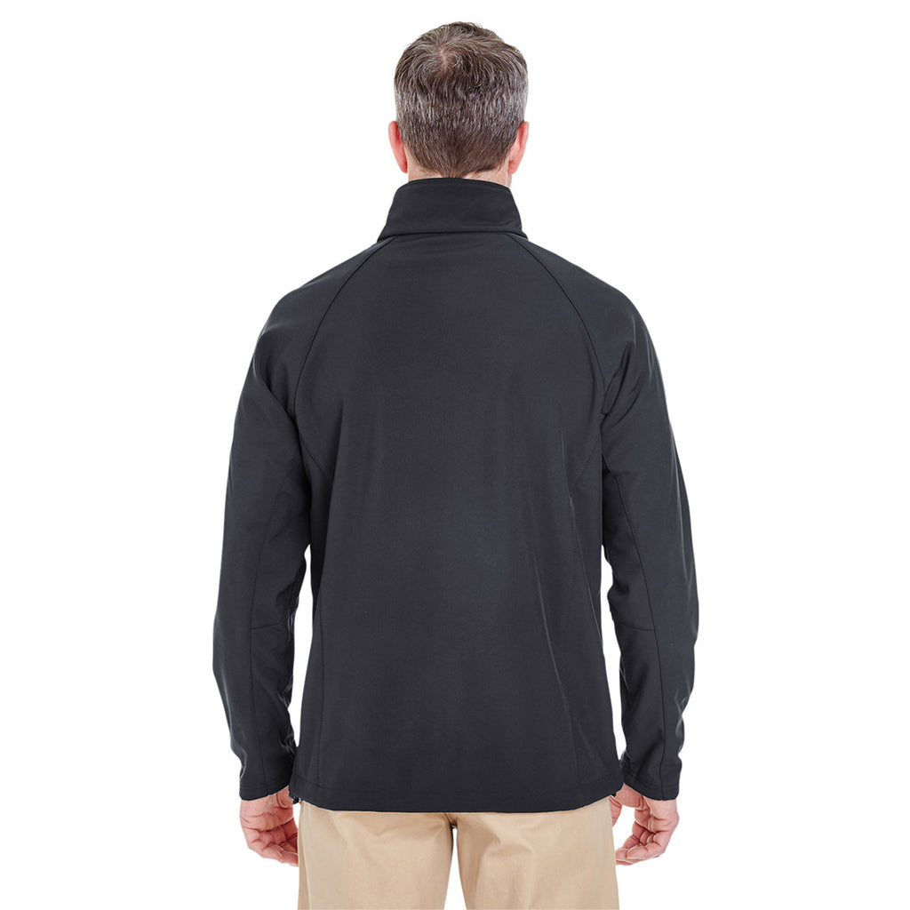 UltraClub Men's Black Soft Shell Jacket