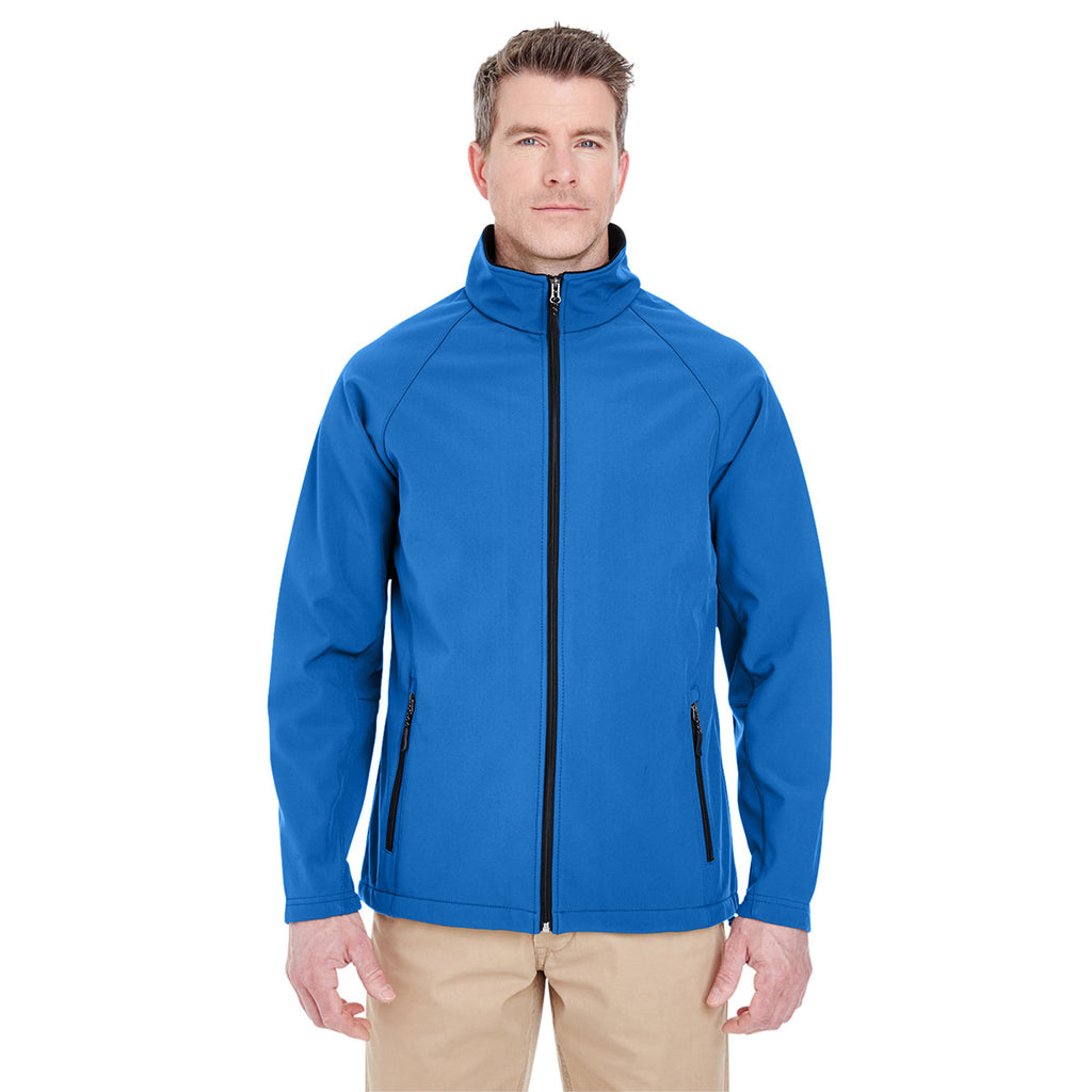 UltraClub Men's Classic Blue Soft Shell Jacket