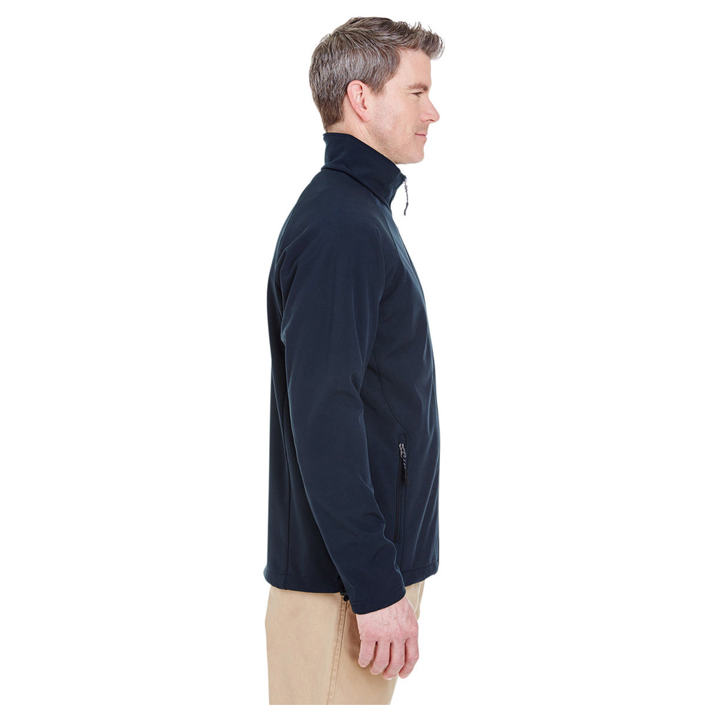 UltraClub Men's Navy Soft Shell Jacket