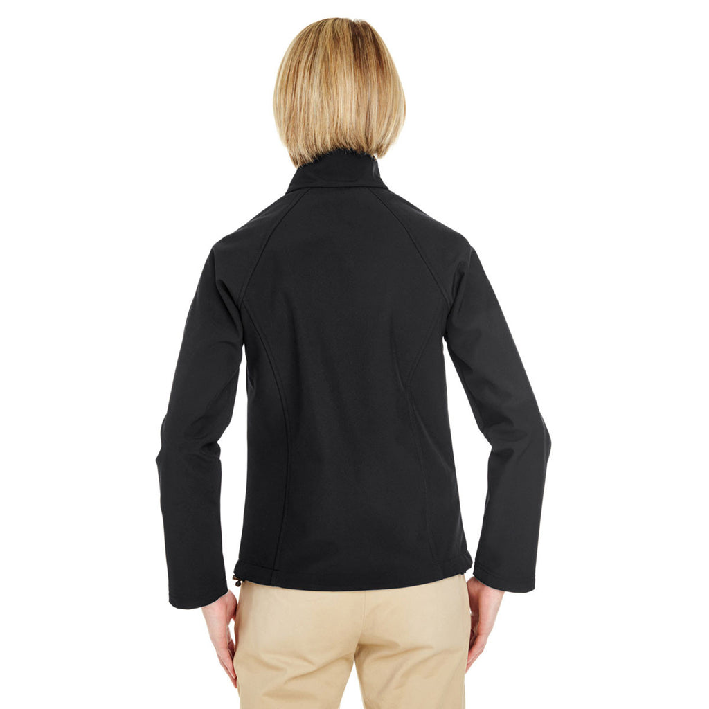 UltraClub Women's Black Soft Shell Jacket