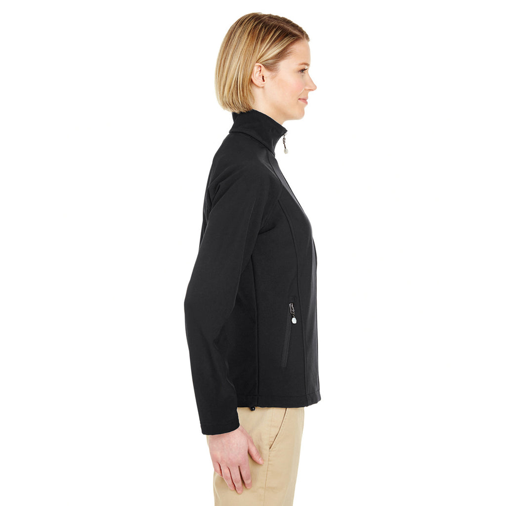 UltraClub Women's Black Soft Shell Jacket