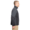 UltraClub Men's Black/Charcoal Two-Tone Soft Shell Jacket