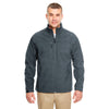 UltraClub Men's Orca Grey Printed Soft Shell Jacket