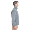 UltraClub Men's Medium Grey Ripstop Soft Shell Jacket with Cadet Collar