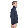 UltraClub Men's Navy Ripstop Soft Shell Jacket with Cadet Collar