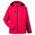 UltraClub Men's Red/Black Colorblock 3-in-1 Systems Hooded Soft Shell Jacket