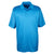 UltraClub Men's Pacific Blue Cool & Dry Elite Mini-Check Jacquard Polo