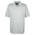 UltraClub Men's Grey Platinum Performance Jacquard Polo with TempControl Technology