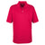 UltraClub Men's Red Platinum Performance Jacquard Polo with TempControl Technology