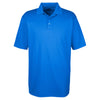 UltraClub Men's Royal Platinum Performance Jacquard Polo with TempControl Technology