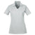 UltraClub Women's Grey Platinum Performance Jacquard Polo with TempControl Technology