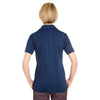 UltraClub Women's Navy Platinum Performance Jacquard Polo with TempControl Technology