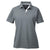 UltraClub Women's Charcoal/White Platinum Performance Birdseye Polo with TempControl Technology