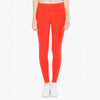 American Apparel Women's Red Cotton Spandex Jersey Leggings