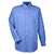 UltraClub Men's French Blue Wrinkle-Resistant End-on-End