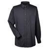 UltraClub Men's Black Easy-Care Broadcloth