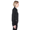 UltraClub Women's Black Easy-Care Broadcloth