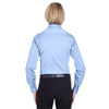 UltraClub Women's Blue Non-Iron Pinpoint