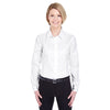 UltraClub Women's White Non-Iron Pinpoint