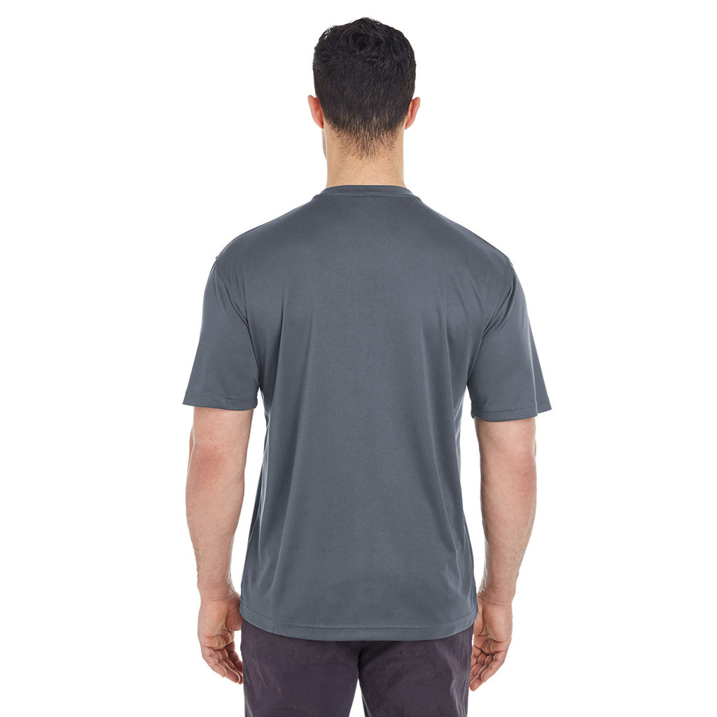 UltraClub Men's Charcoal Cool & Dry Sport T-Shirt