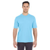 UltraClub Men's Columbia Blue Cool & Dry Sport T-Shirt