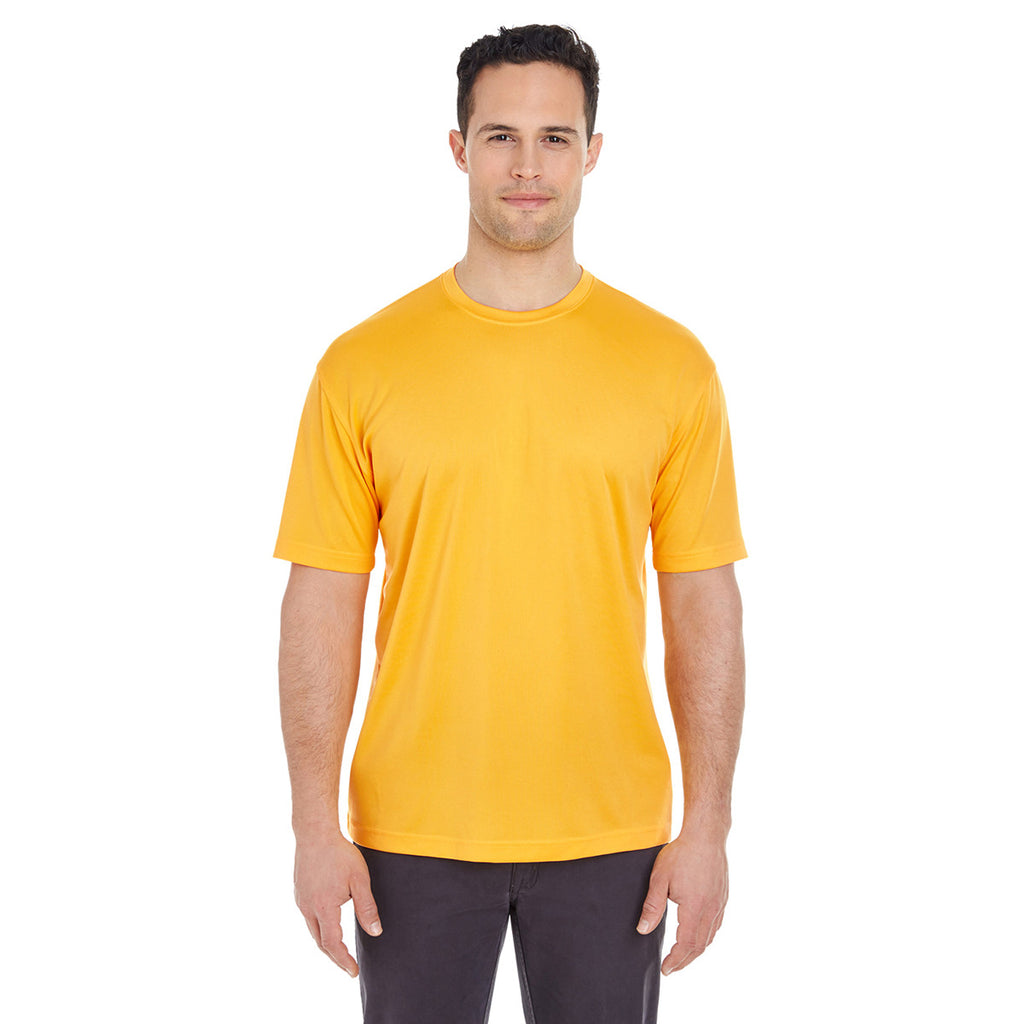 UltraClub Men's Gold Cool & Dry Sport T-Shirt