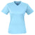 UltraClub Women's Columbia Blue Cool & Dry Sport V-Neck T-Shirt