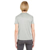 UltraClub Women's Grey Cool & Dry Sport V-Neck T-Shirt