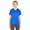 UltraClub Women's Royal Cool & Dry Sport V-Neck T-Shirt