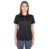 UltraClub Women's Black Cool & Dry Sport Polo