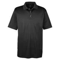 UltraClub Men's Black Cool & Dry Sport Polo