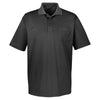 UltraClub Men's Black Cool & Dry Sport Polo with Pocket