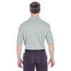 UltraClub Men's Grey Cool & Dry Sport Polo with Pocket