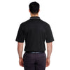 UltraClub Men's Black/Stone Cool & Dry Sport Two-Tone Polo