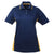 UltraClub Women's Navy/Gold Cool & Dry Sport Two-Tone Polo