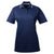 UltraClub Women's Navy/White Cool & Dry Sport Two-Tone Polo